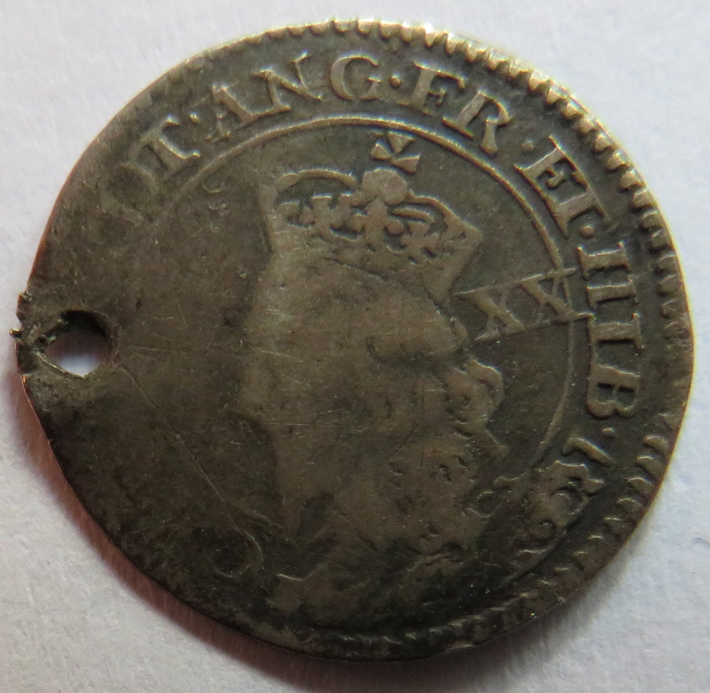 1625-49 Charles I Scotland Silver Twenty Pence Coin
