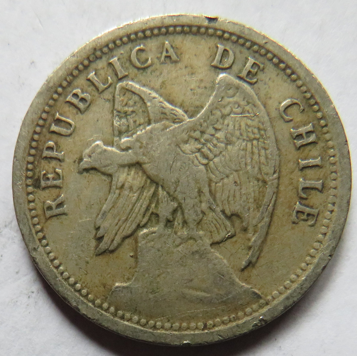 1932 Chile 20 Centavos Coin image 3
