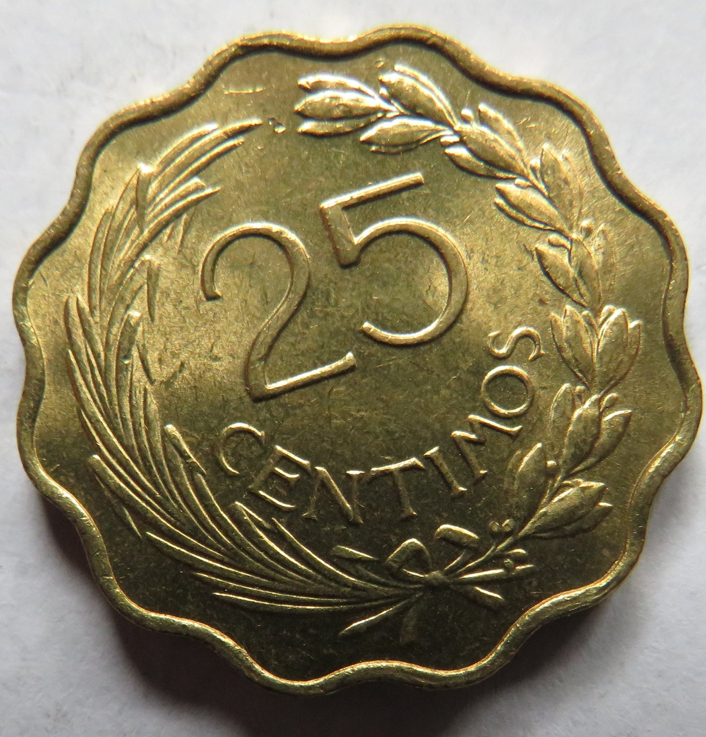 1953 Paraguay 25 Centimos Coin
