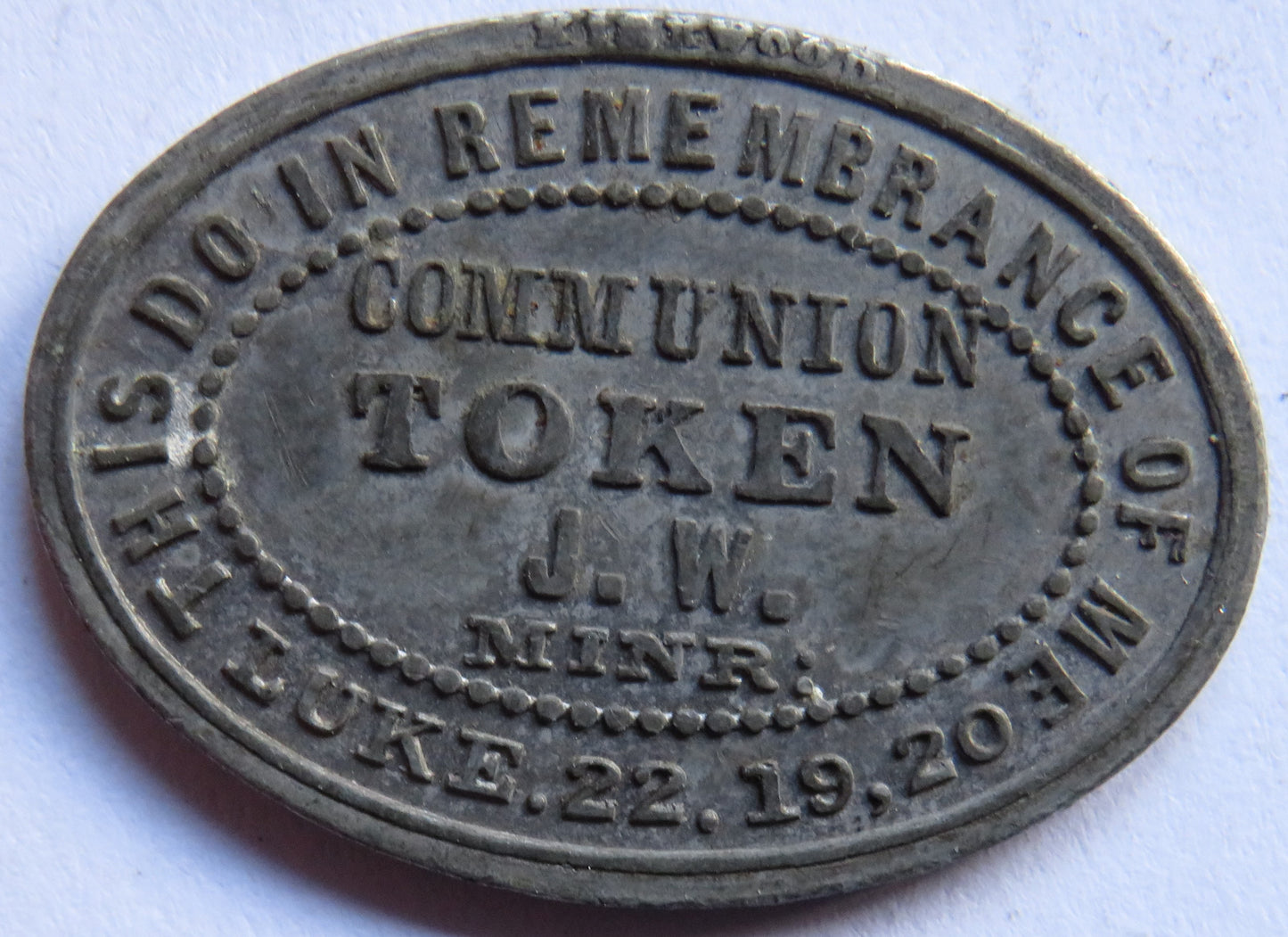 Church of Clatt 1845 Church Communion Token Scotland