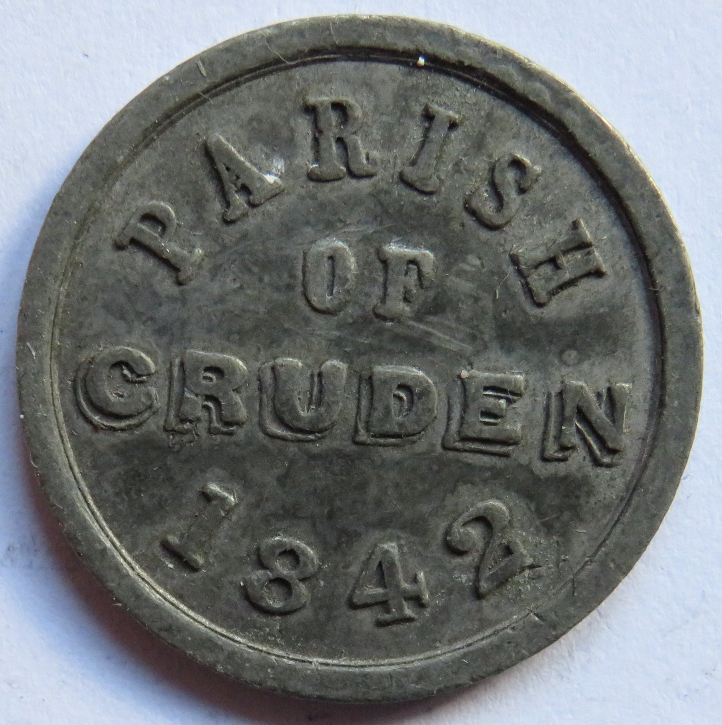 Parish of Cruden 1842 Church Communion Token