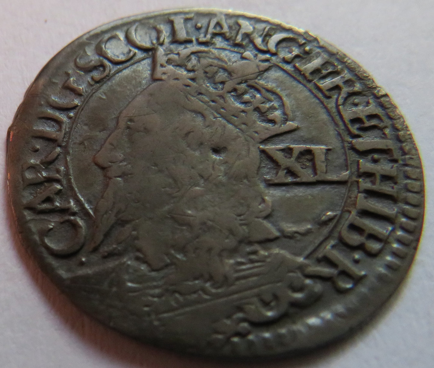 1625-1649 King Charles I Scotland Forty Pence Coin