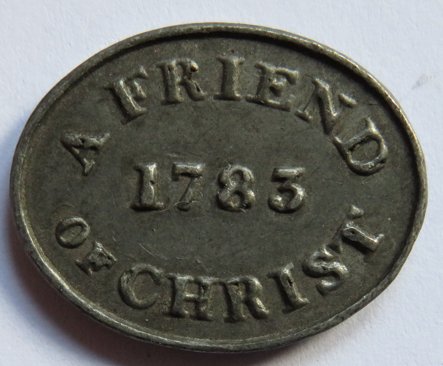 Millhill U.P. Church Musselburgh Communion Token A Friend of Christ 1783
