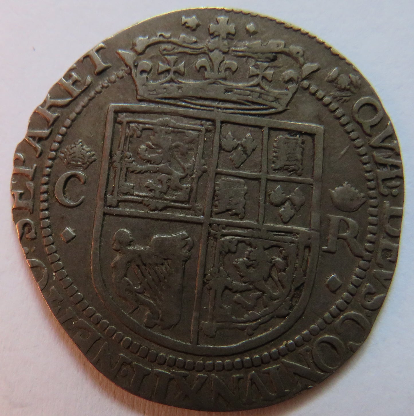1625-1649 King Charles I Scotland 12 Shillings Coin Falconers Issue
