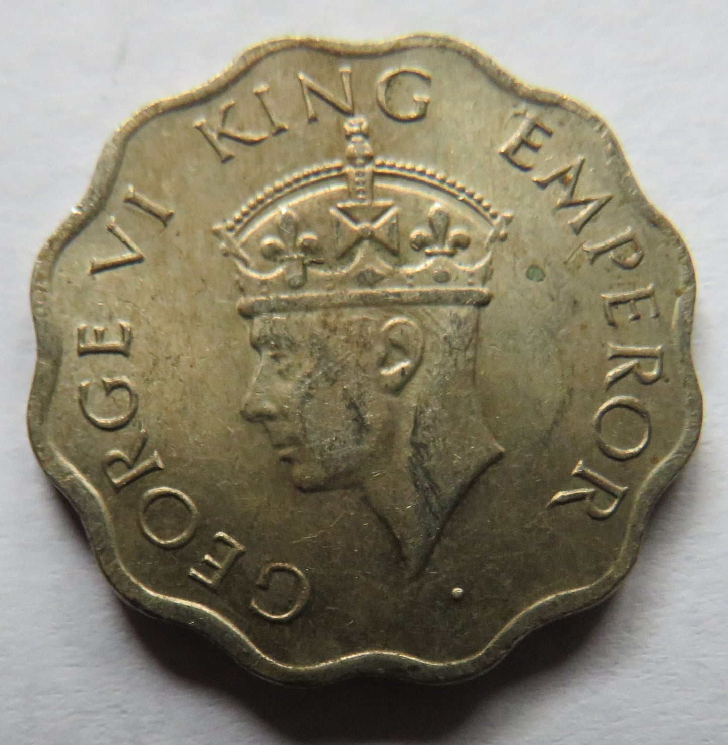1946 King George VI India One Anna Coin