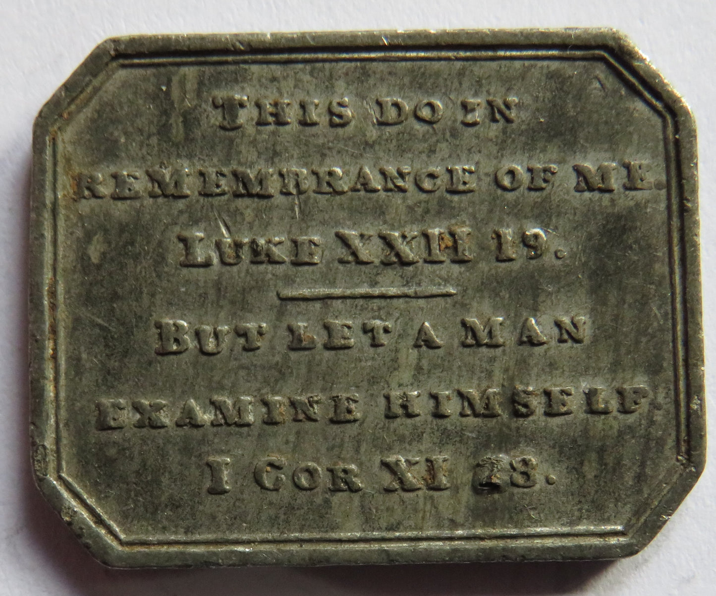 English Free Church Inverness 1844 Communion Token - Scotland