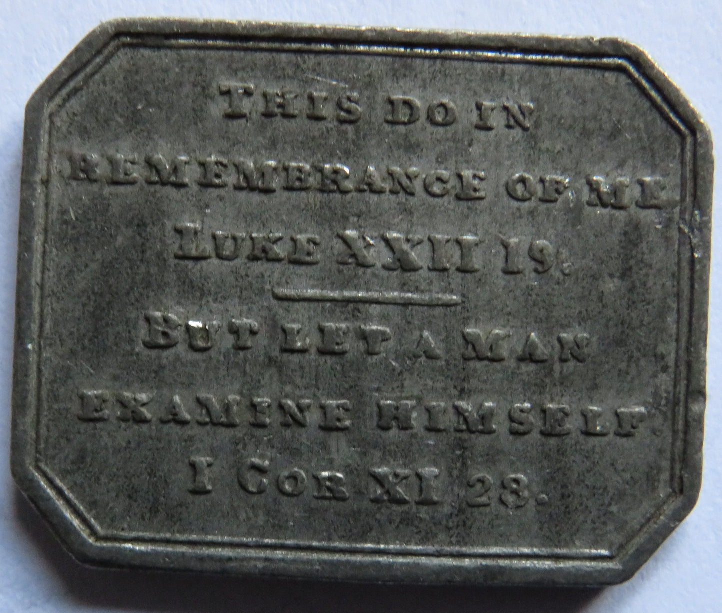 English Free Church Inverness 1844 Communion Token - Scotland