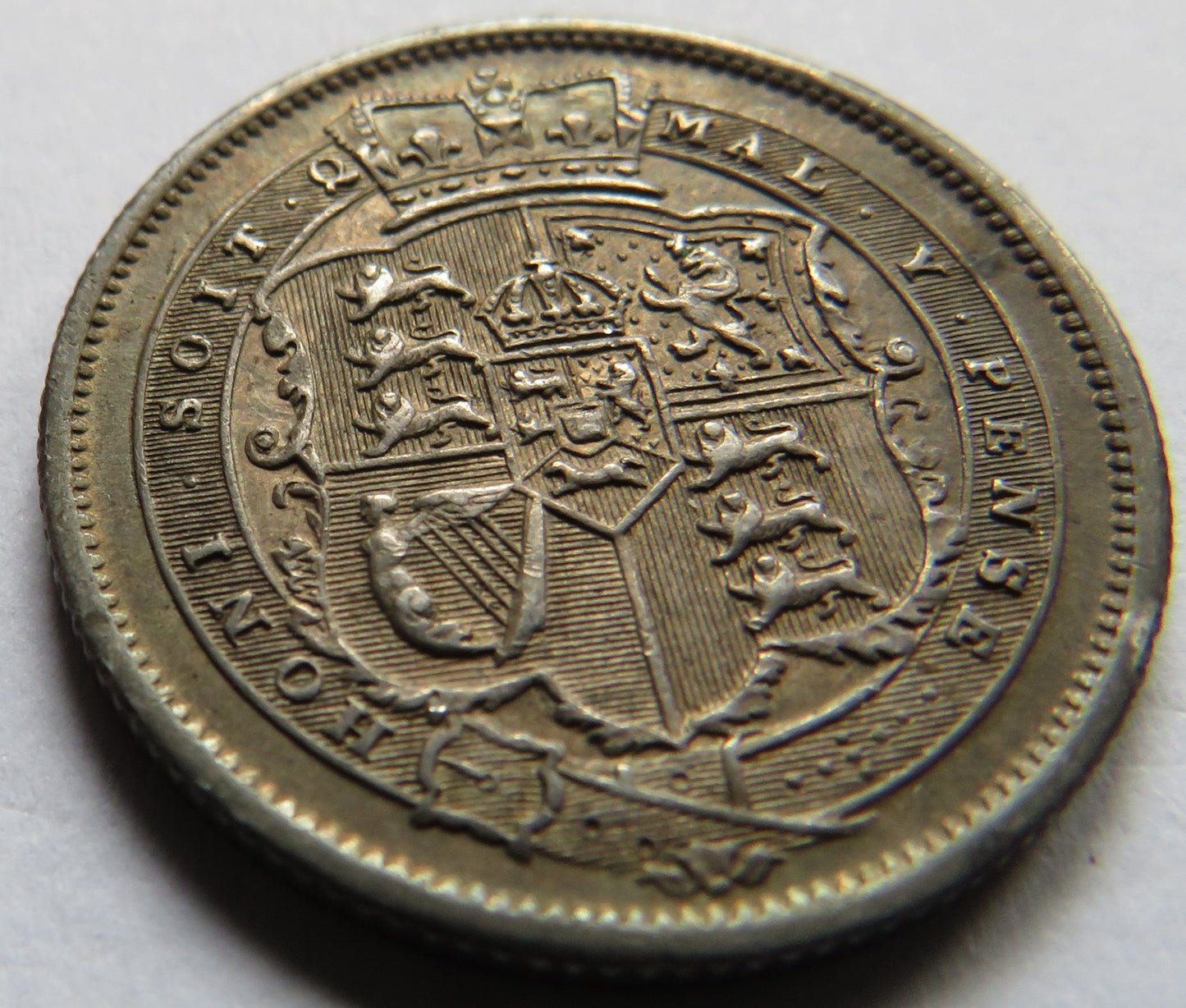 1816 King George III Silver Shilling Coin - Great Britain