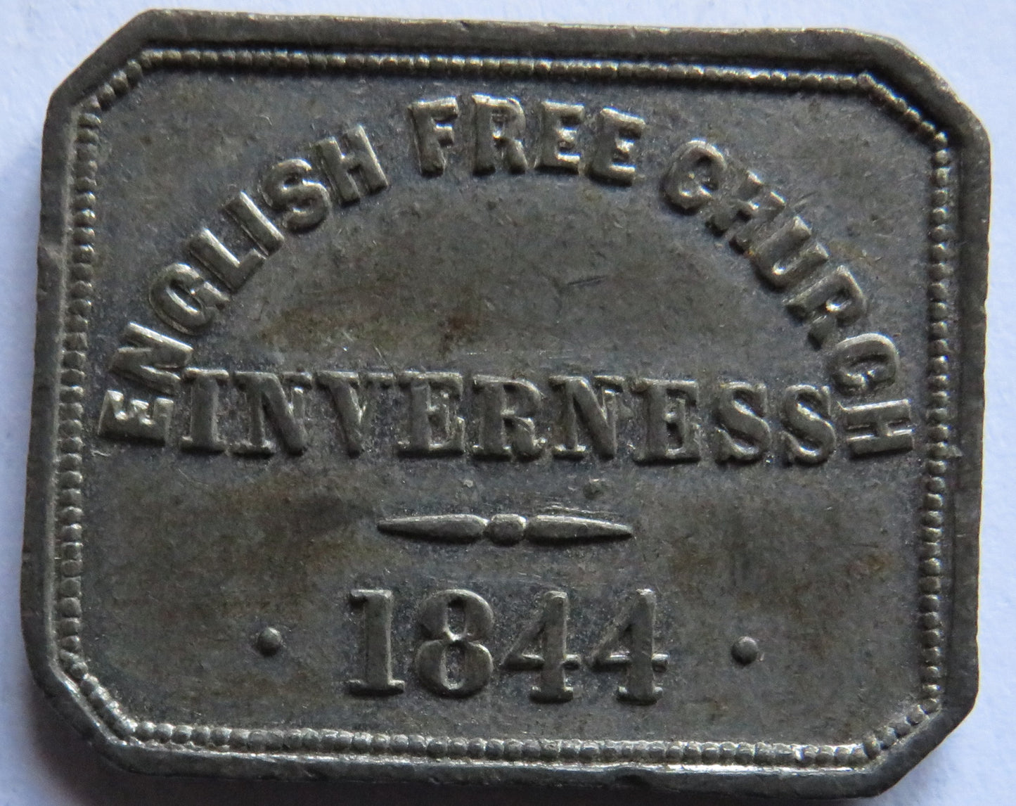 English Free Church Inverness 1844 Communion Token - Scotland
