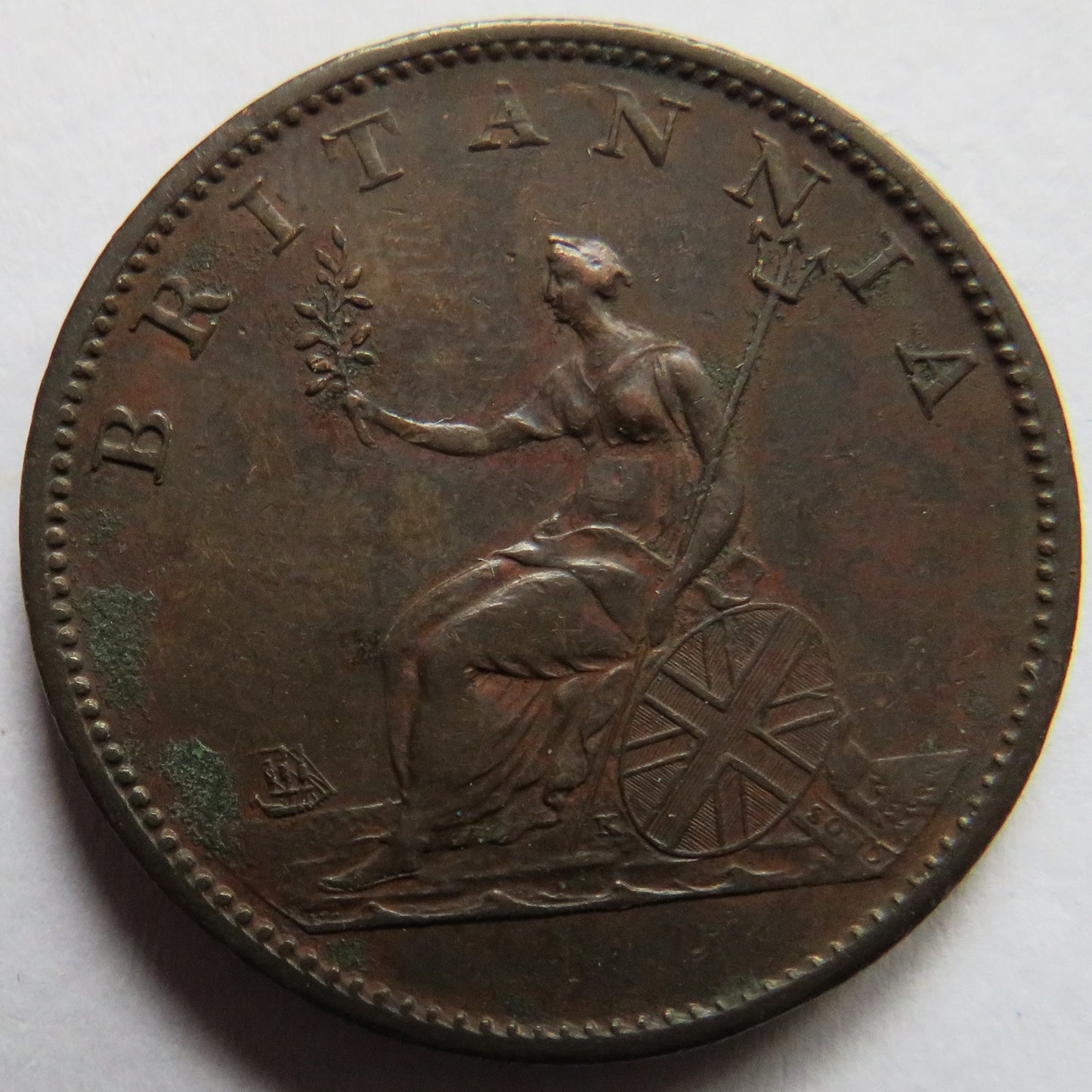 1807 King George III Halfpenny Coin - Great Britain