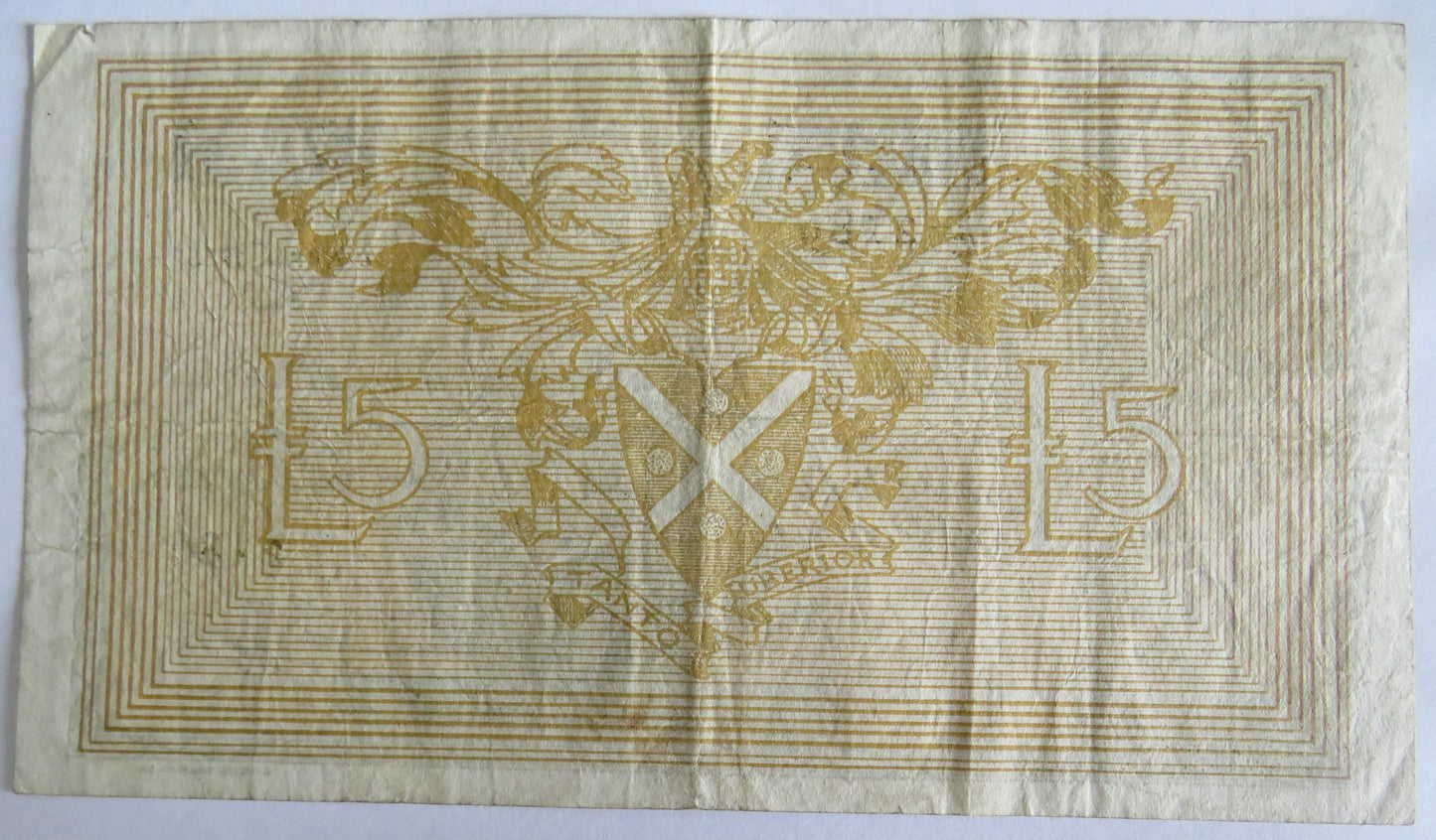 1955 Bank of Scotland £5 Five Pound Banknote