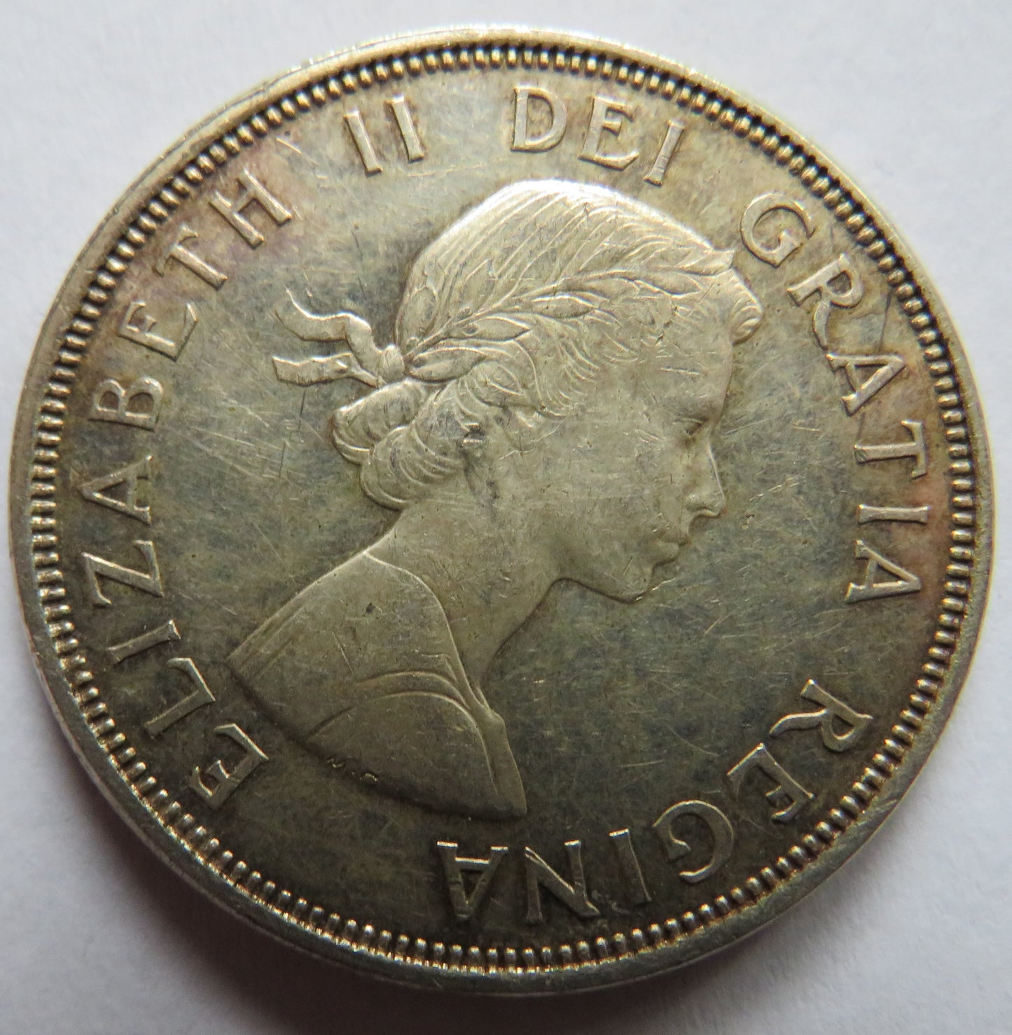 1964 Queen Elizabeth II Canada Silver $1 One Dollar Coin