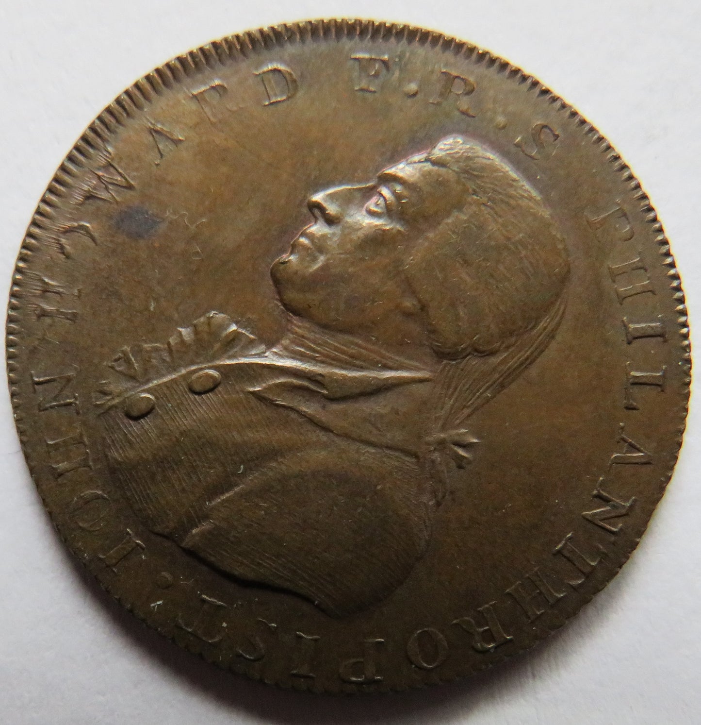 Late 18thC Glasgow Halfpenny Token Let Glasgow Flourish