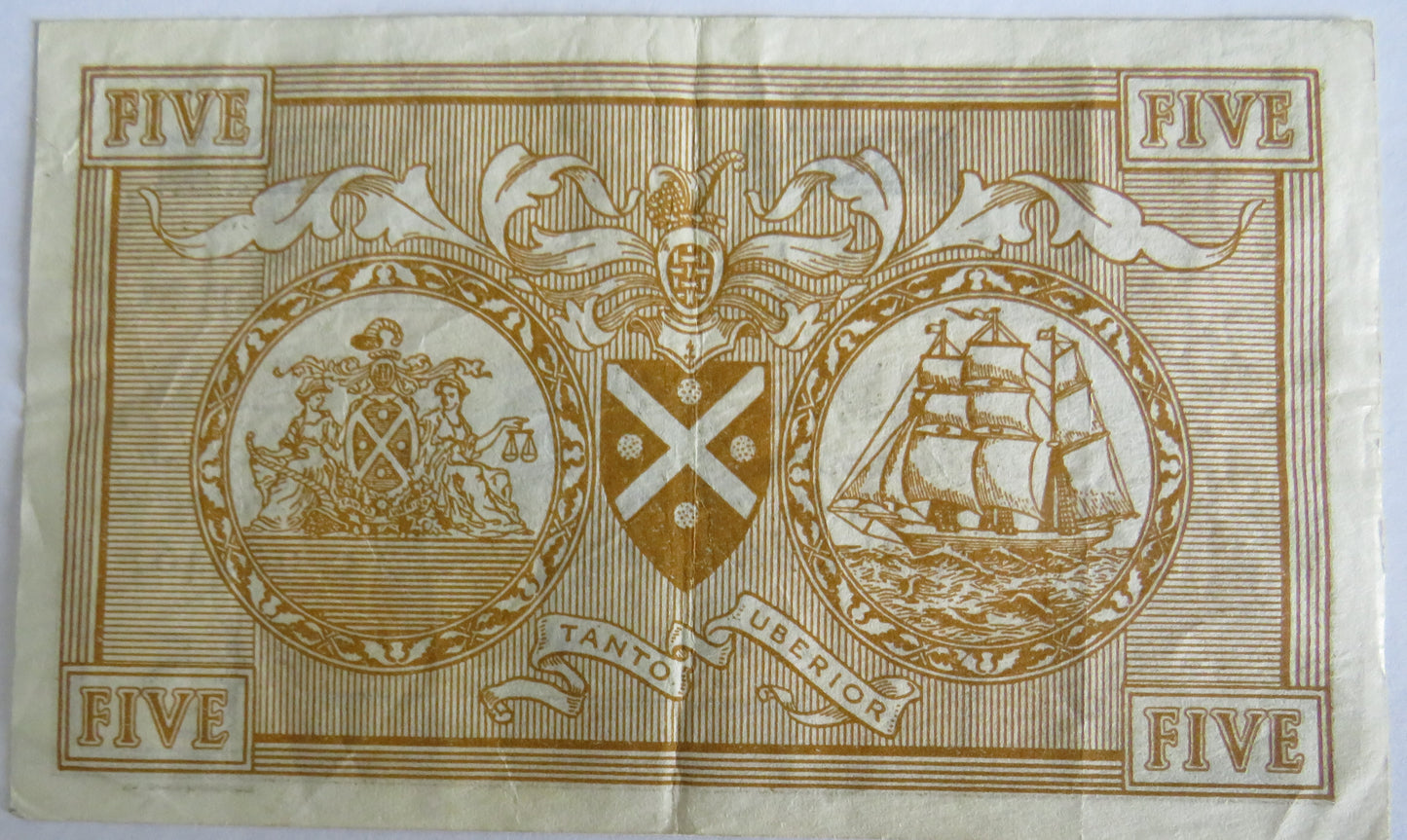 1965 Bank of Scotland £5 Five Pound Banknote