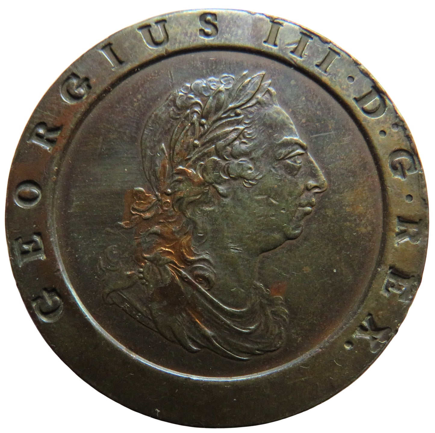 1797 King George III Cartwheel Twopence Coin