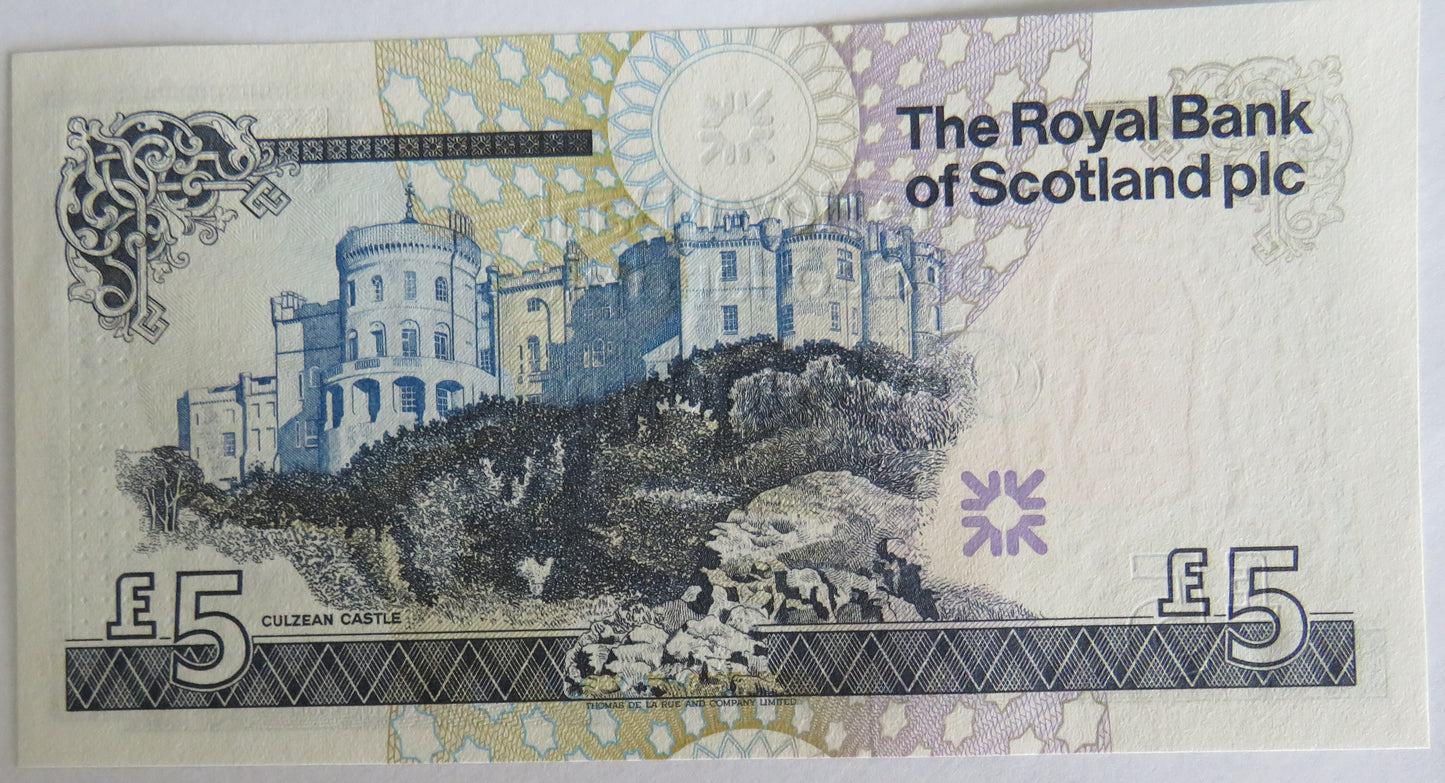 2005 The Royal Bank of Scotland £5 Five Pound Banknote