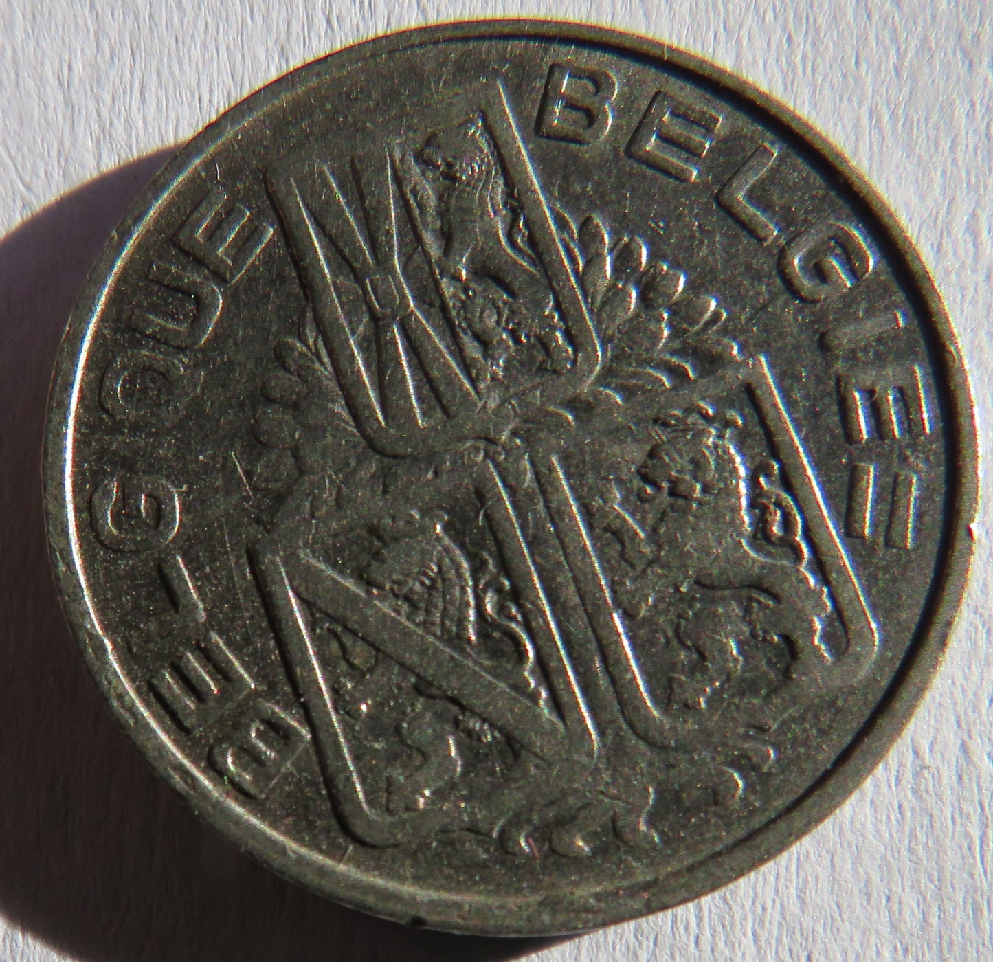 1939 Belgium One Franc Coin