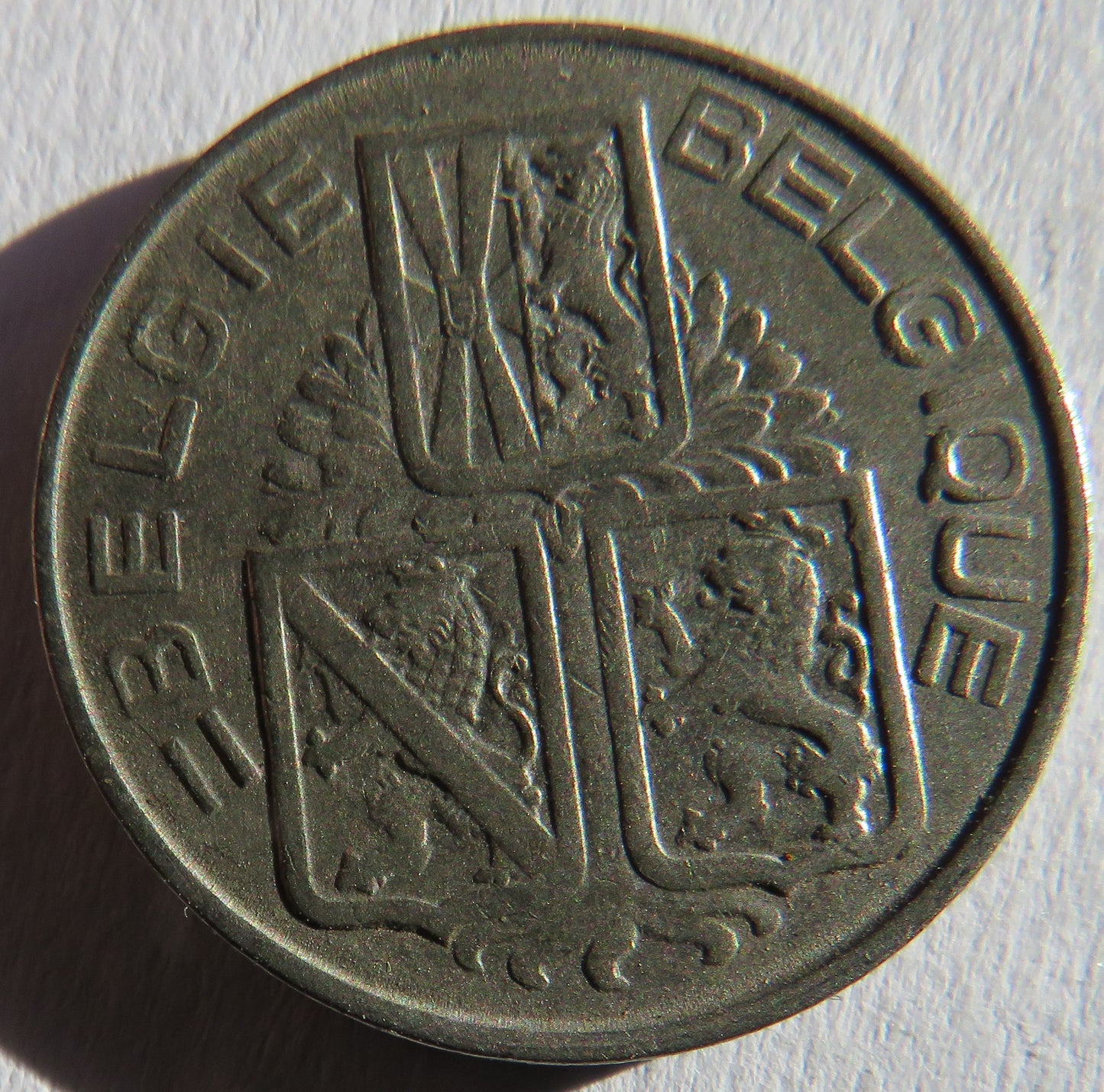 1939 Belgium One Franc Coin