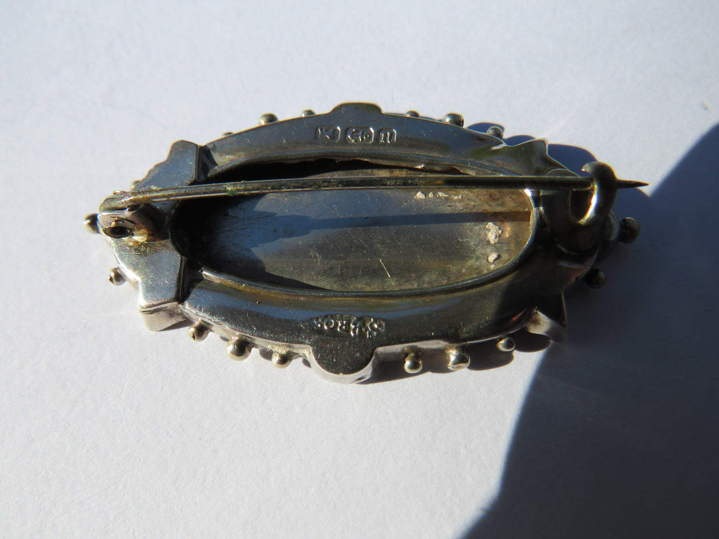 Antique Victorian Sterling Silver Horseshoe Brooch Hallmarked Birmingham 1894