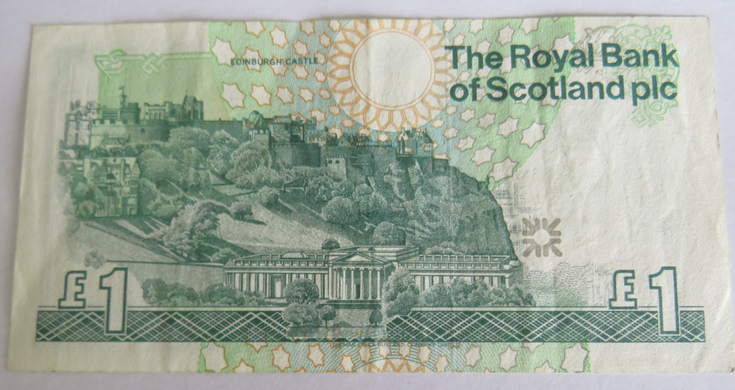 1996 The Royal Bank of Scotland £1 Banknote