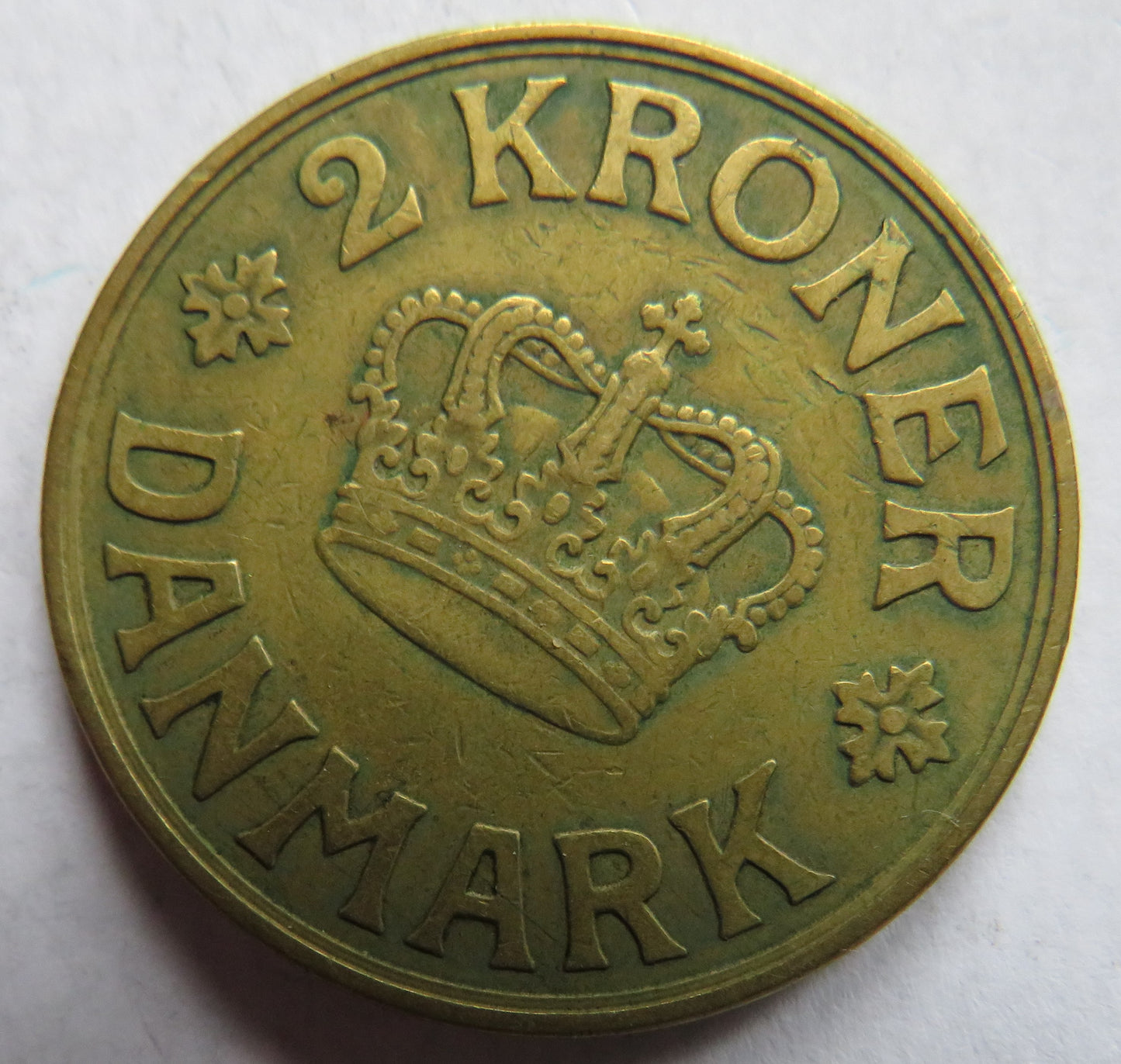 1939 Denmark 2 Kroner Coin