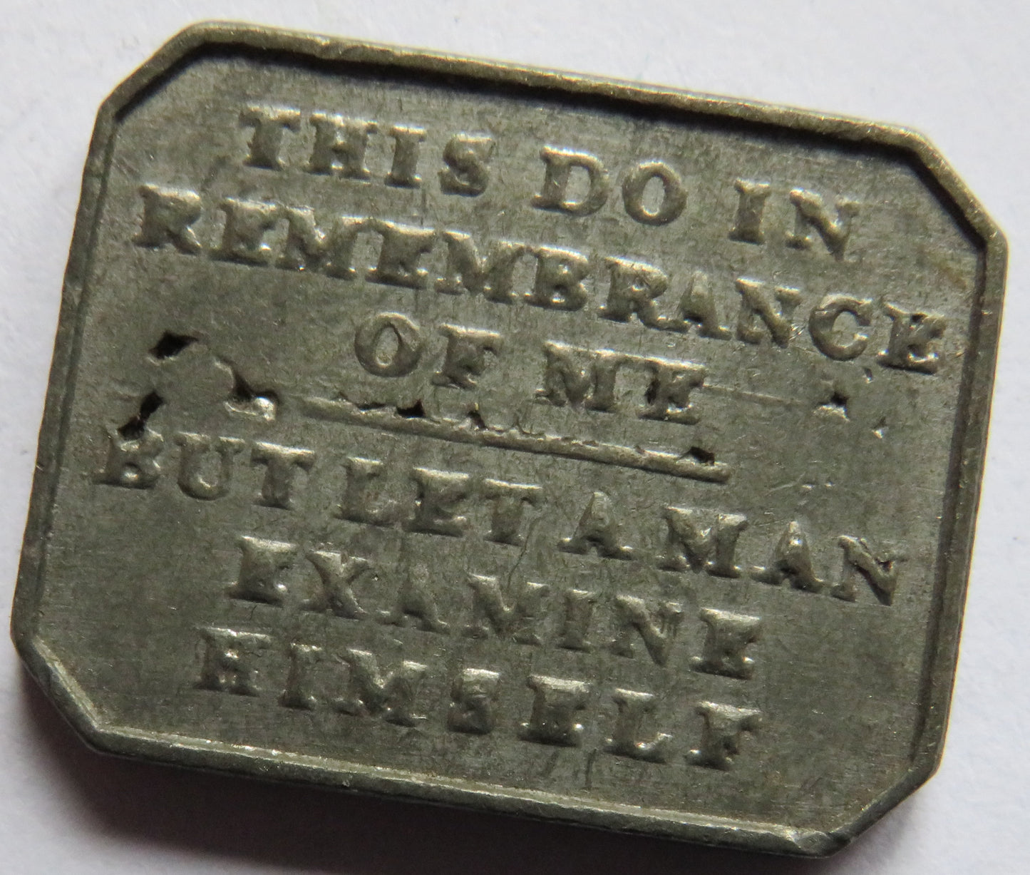 1854 Lowick Presbyterian Church In England Communion Token