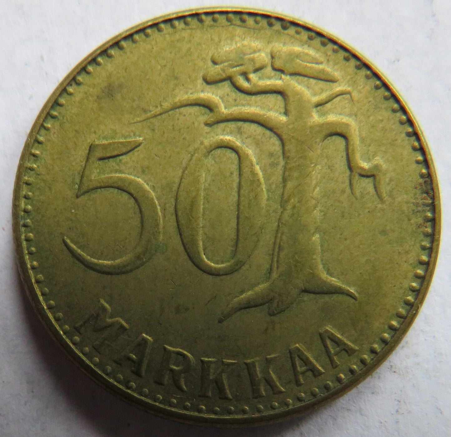 1953 Finland 50 Markkaa Coin