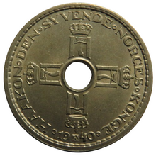 Load image into Gallery viewer, 1940 Norway One Krone Coin
