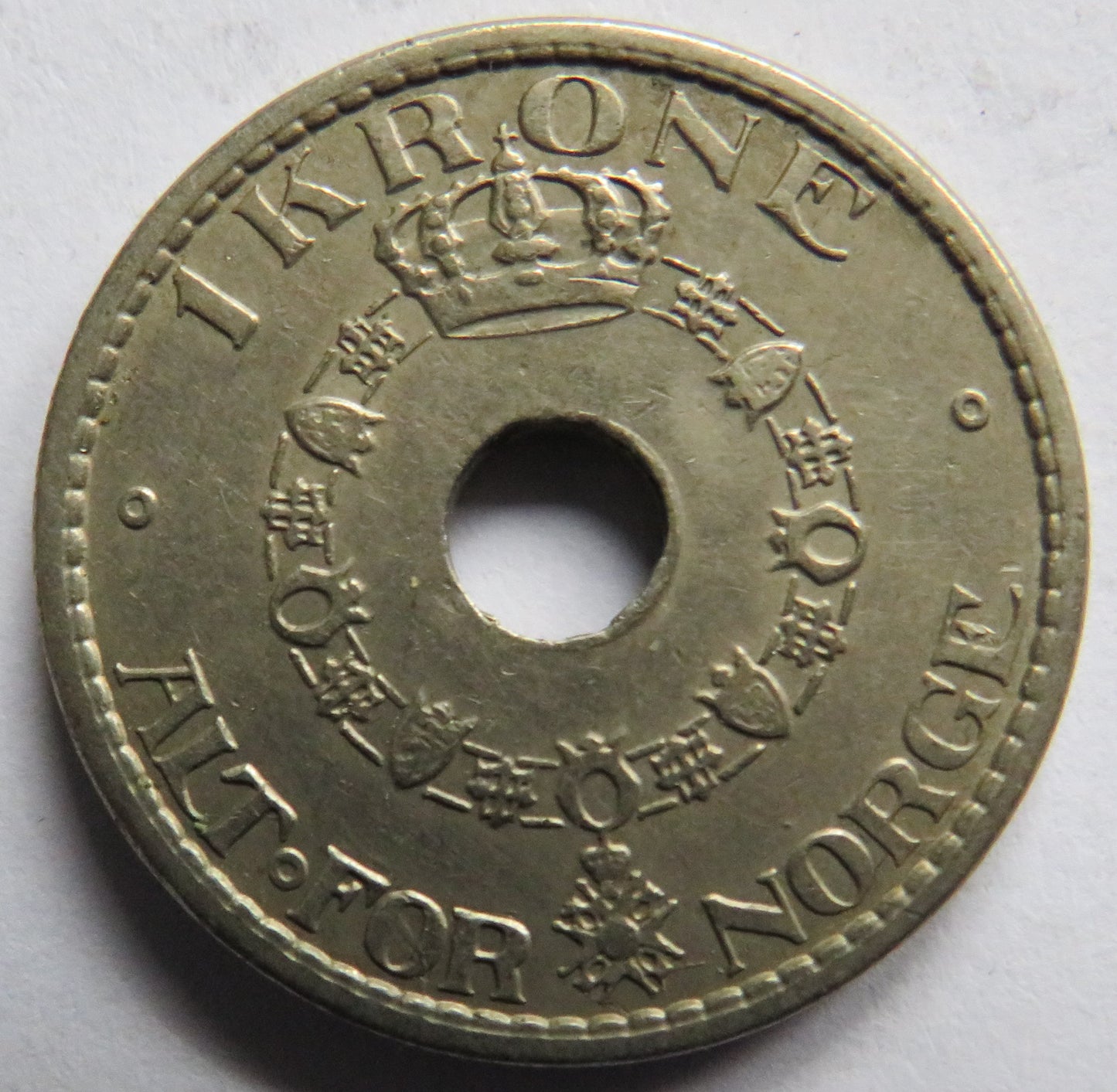 1946 Norway One Krone Coin