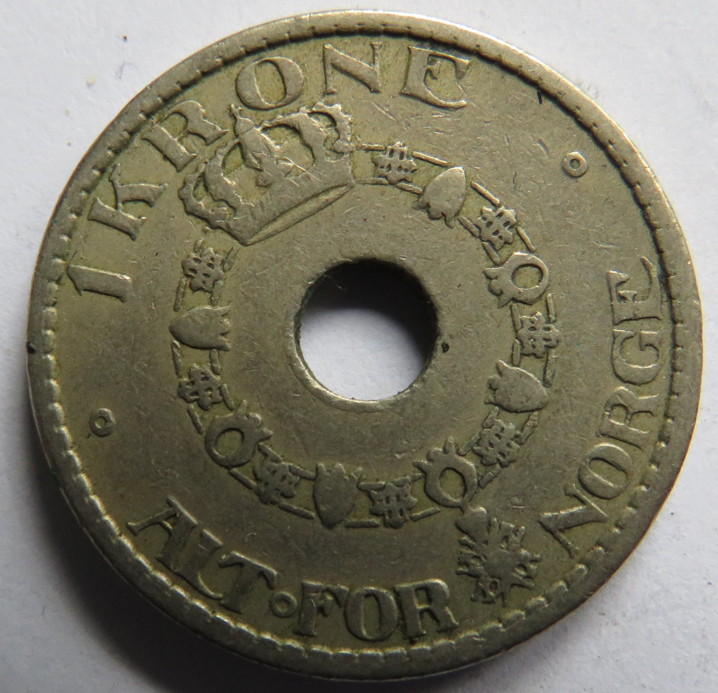 1925 Norway One Krone Coin