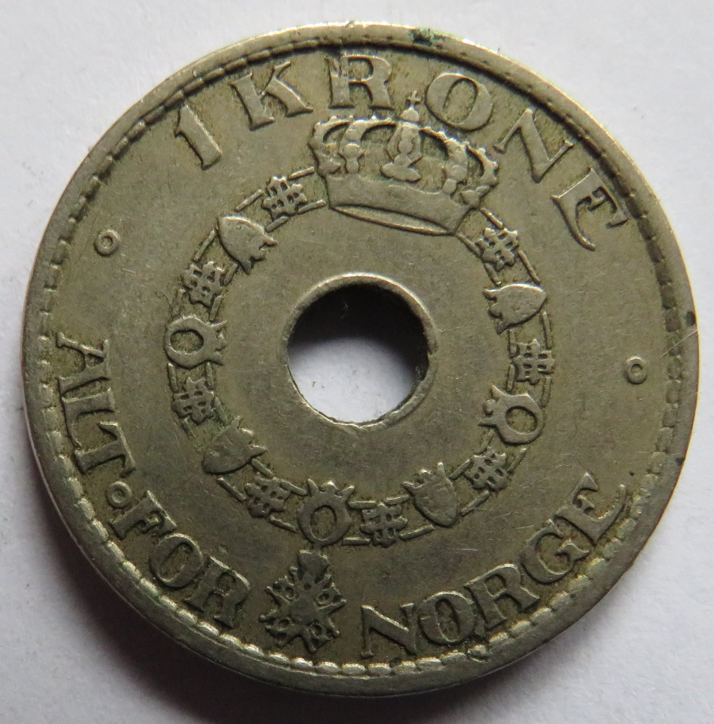 1927 Norway One Krone Coin