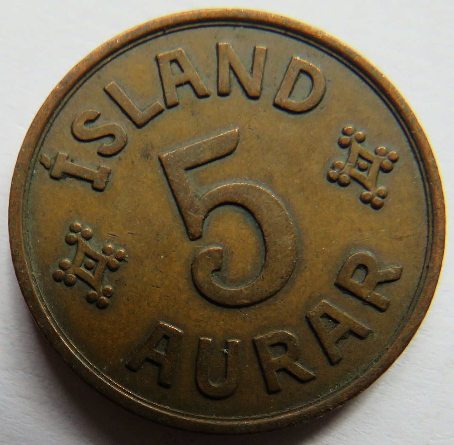 1942 Iceland 5 Aurar Coin