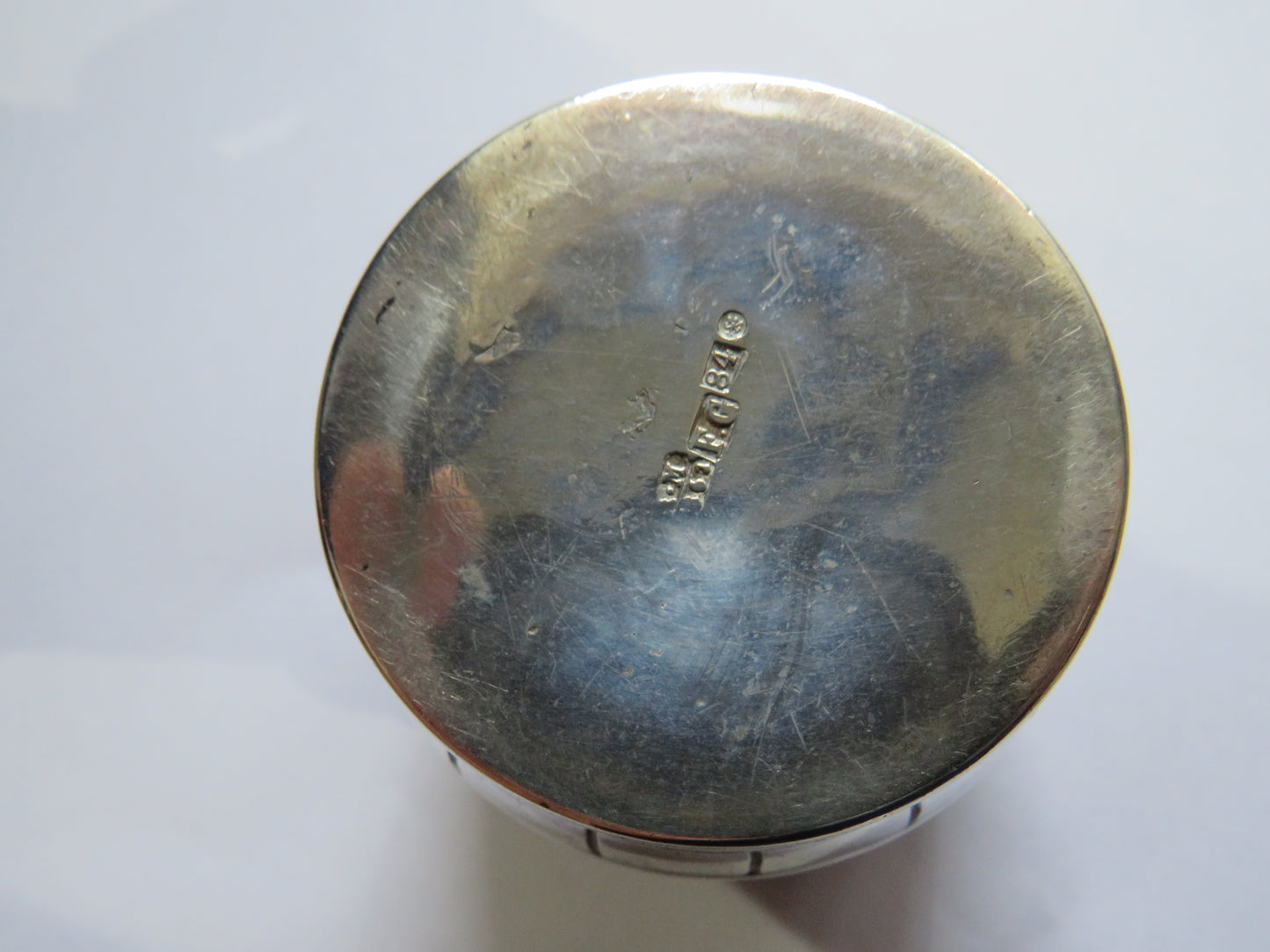 Antique Russian Silver Barrel Shaped Pot Hallmarked For 1861 St Petersburg