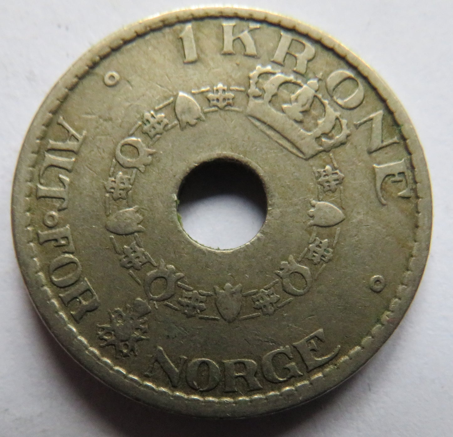 1925 Norway One Krone Coin