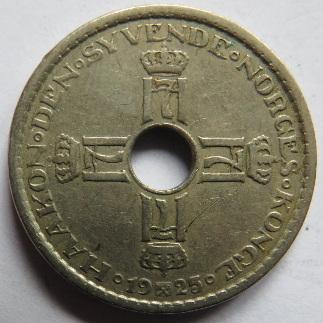 1925 Norway One Krone Coin