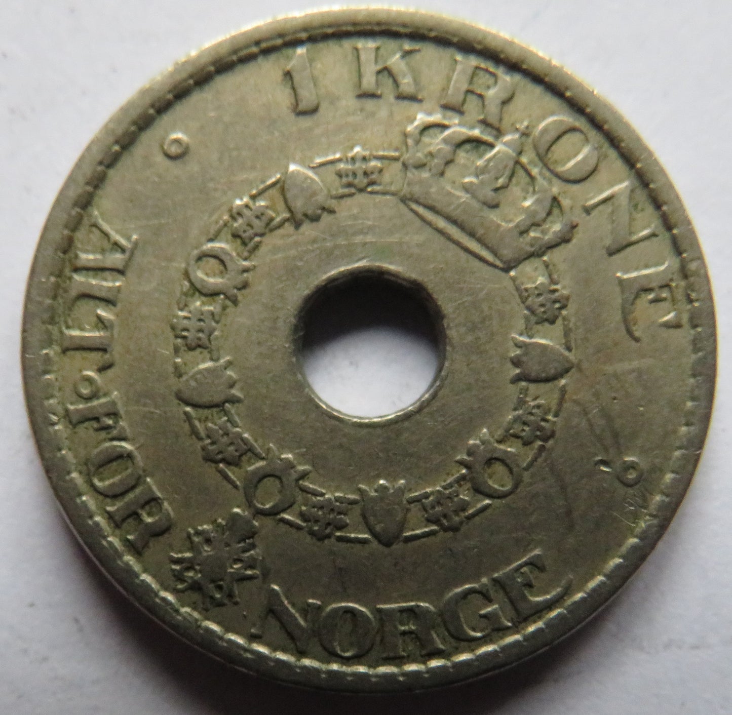 1925 Norway One Krone Coin