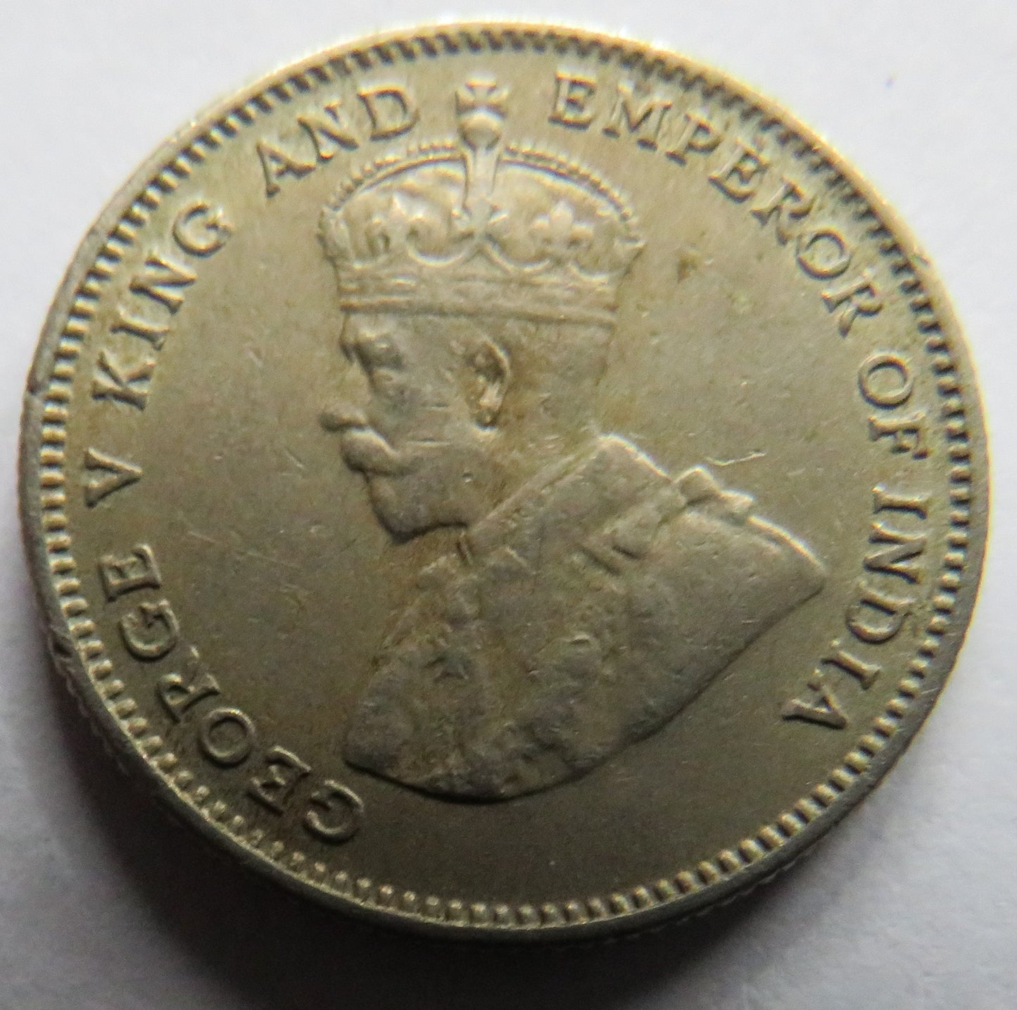 1935 King George V Hong Kong 10 Cents Coin