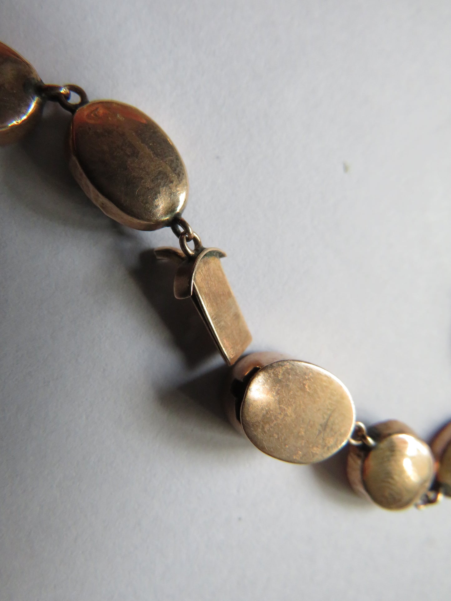 Antique 9ct Gold & Garnet Decorative Necklace