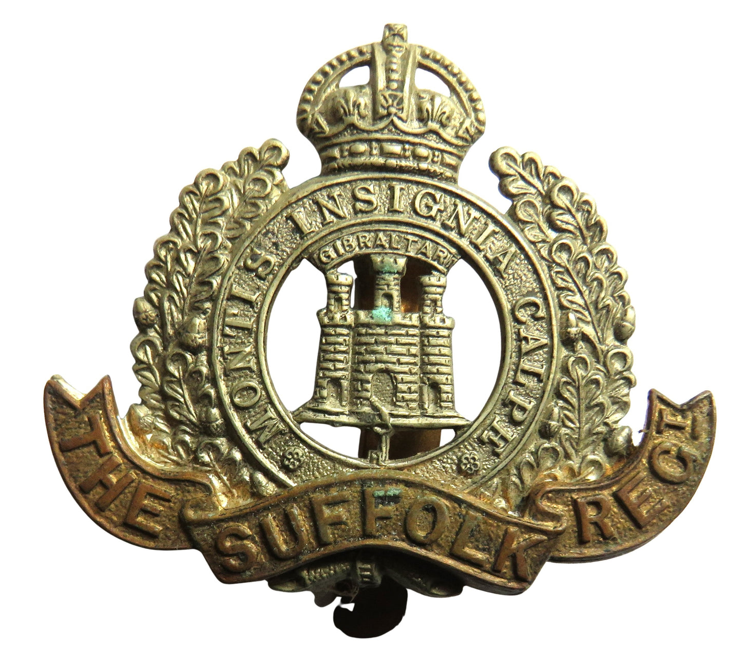 Antique Military Cap Badge The Suffolk Regiment