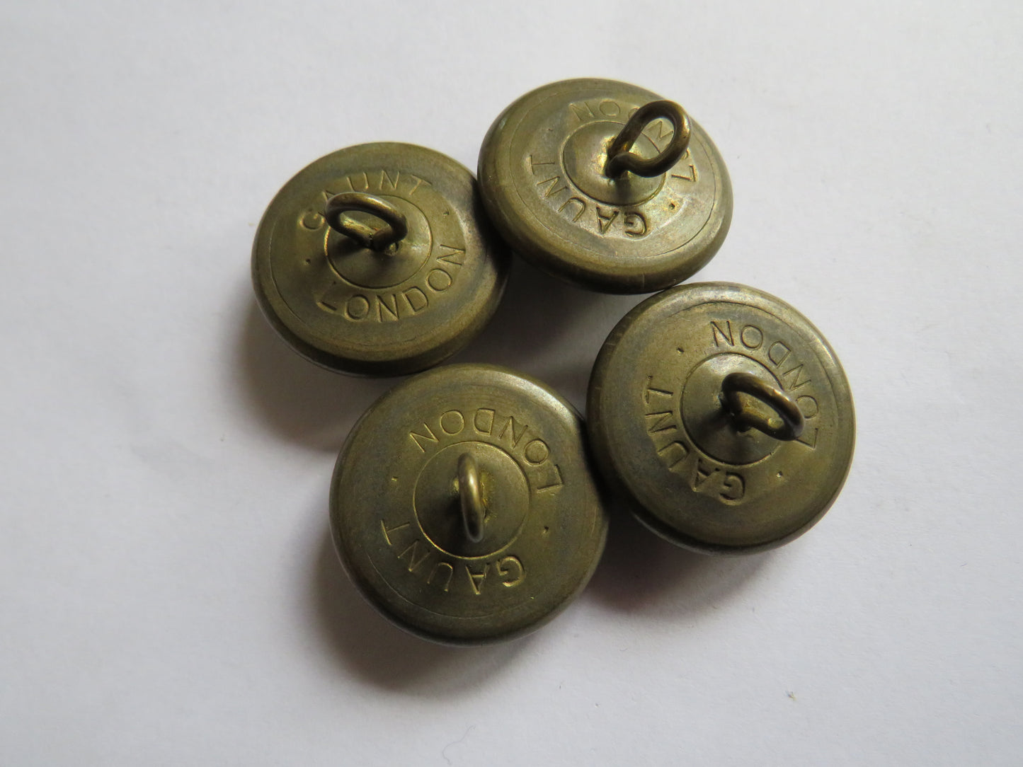 Antique Set of 4 Royal Army Service Corps Buttons By Gaunt, London
