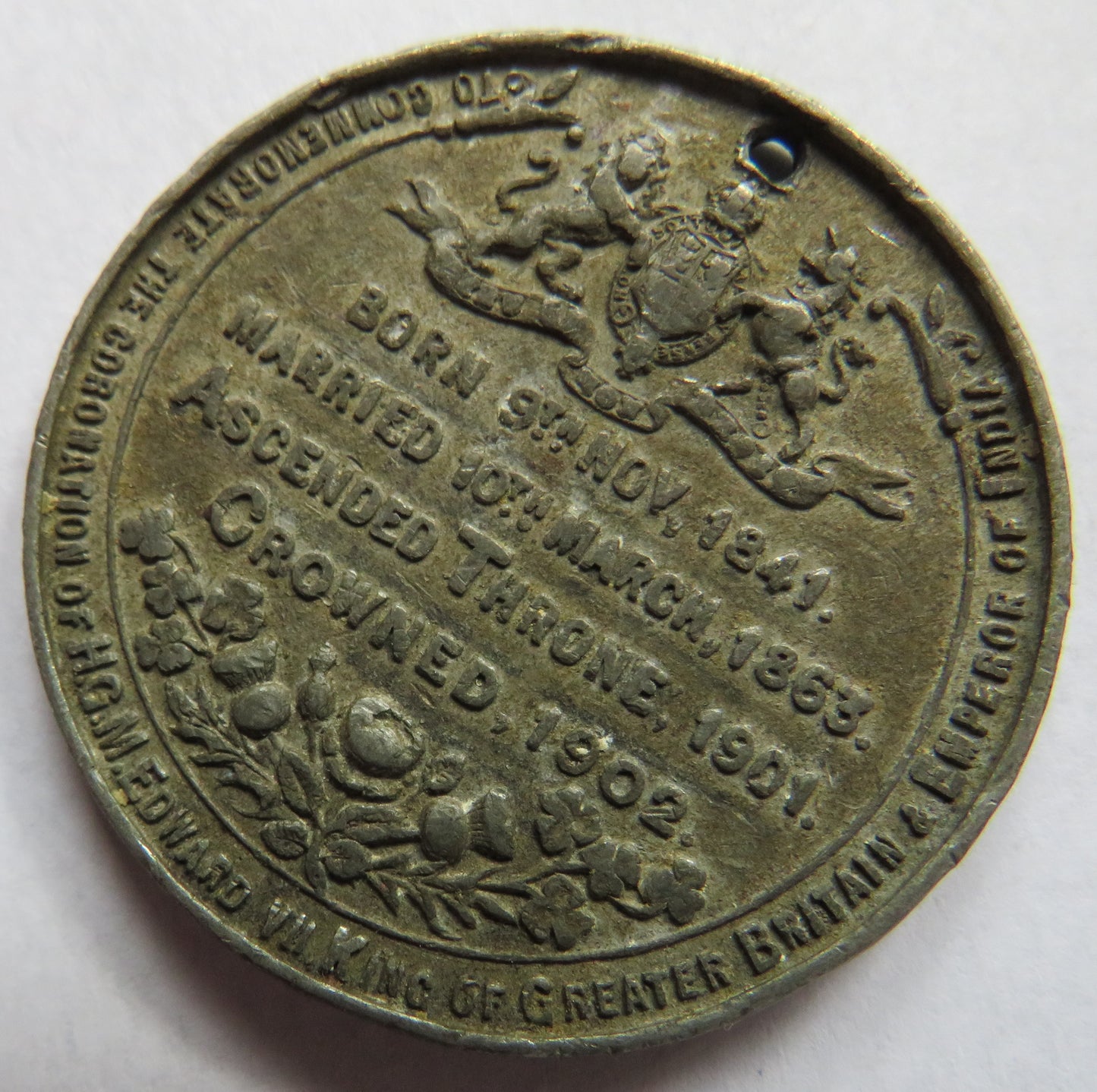 1902 King Edward VII Coronation Medal