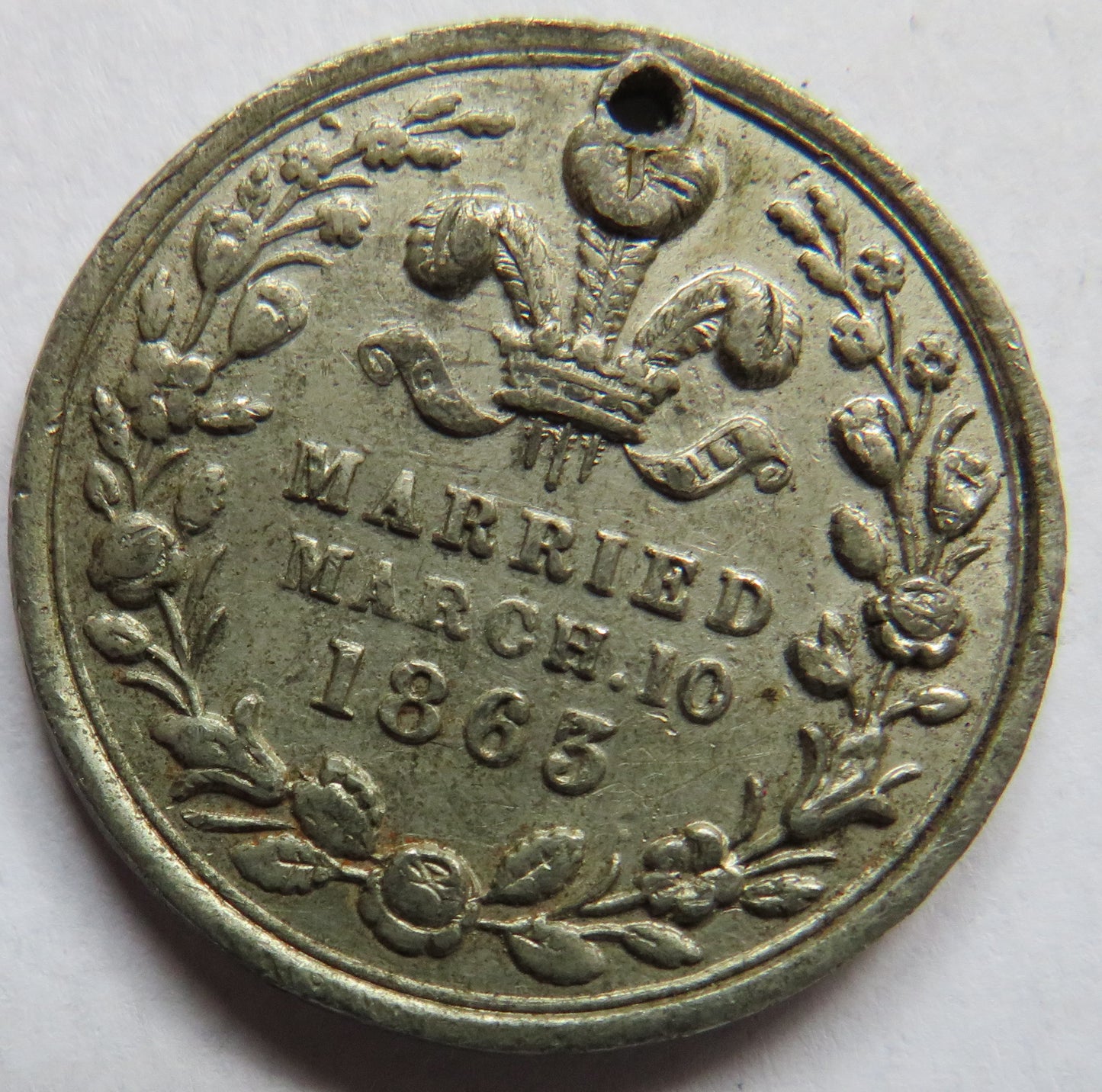 1863 Prince of Wales & Princess Alexandra of Denmark Marriage Medal