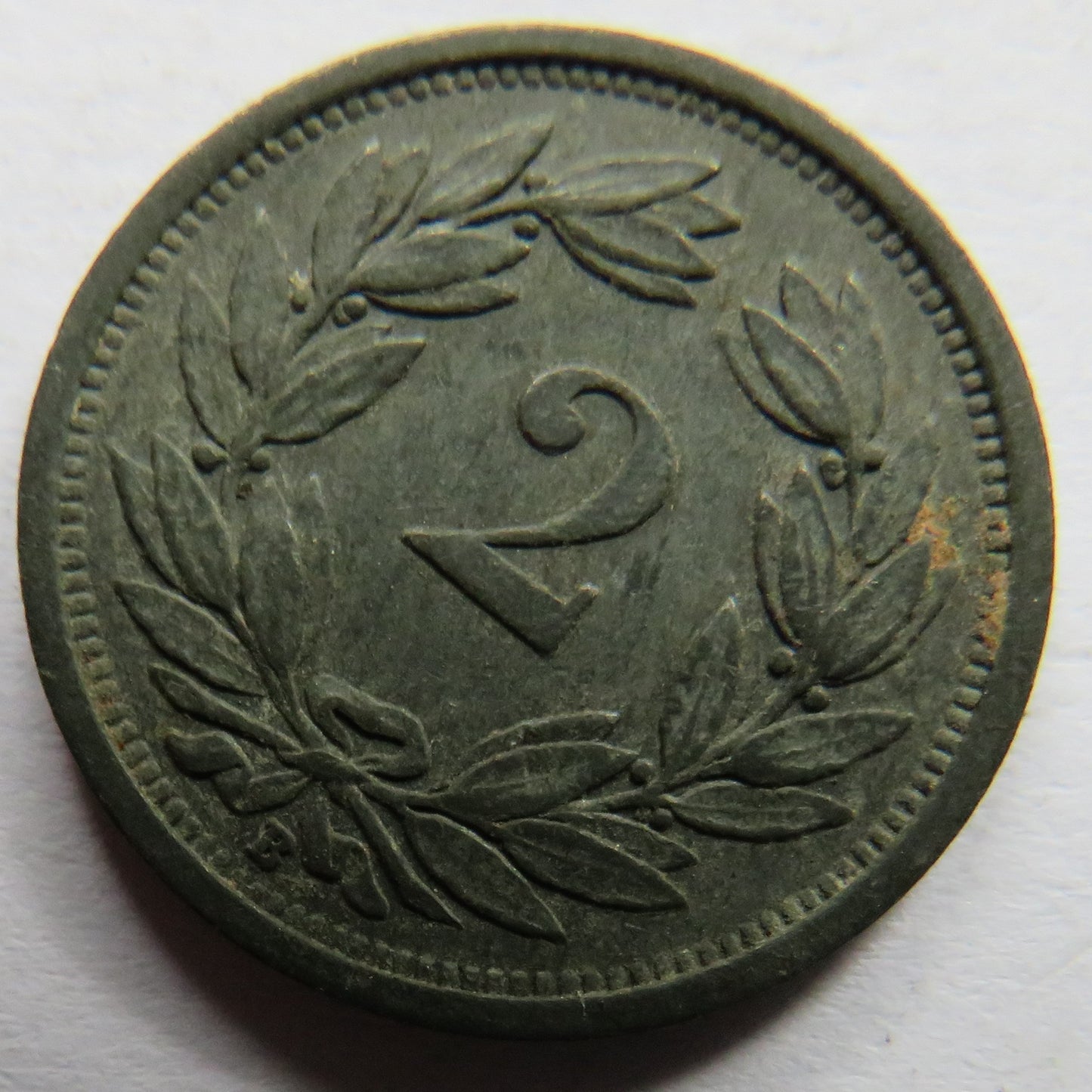 1944 Switzerland 2 Rappen Coin