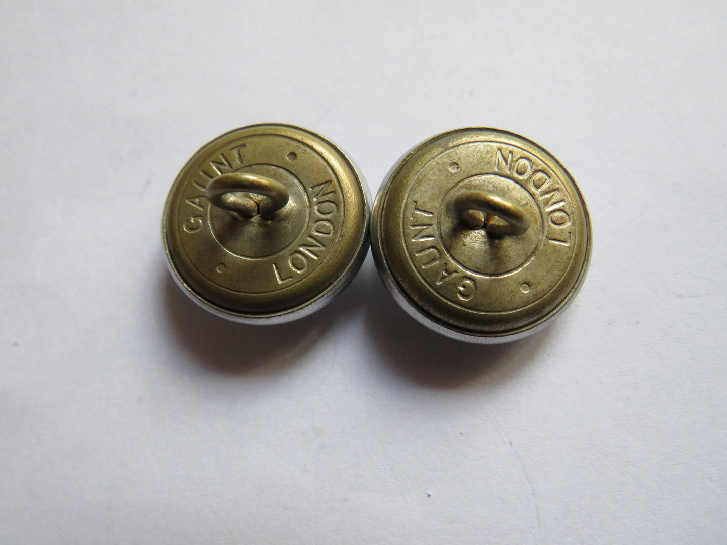 Vintage Pair of British Railway Buttons By Gaunt, London