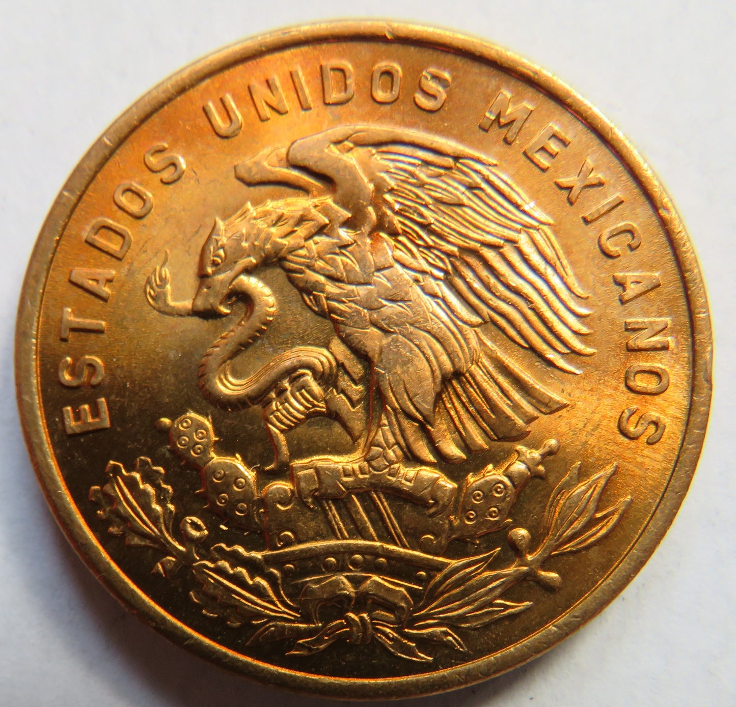1971 Mexico 20 Centavos Coin Unc