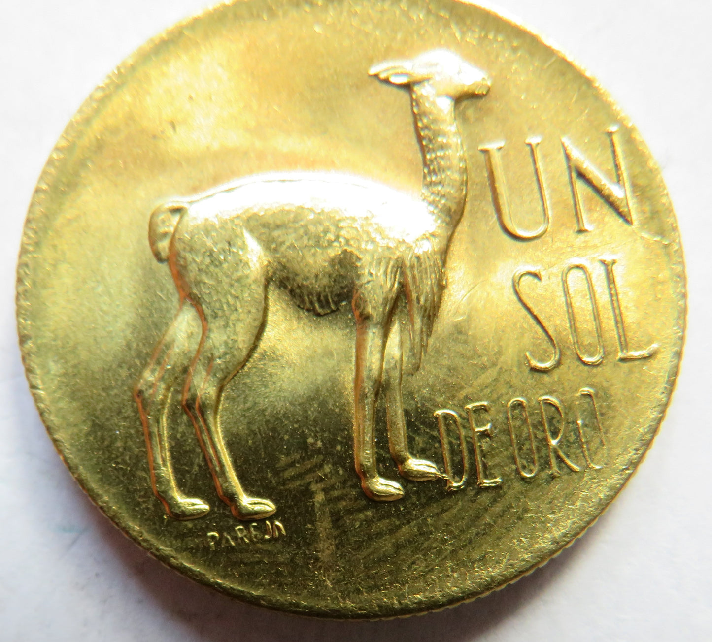 1969 Peru One Sol Coin Unc