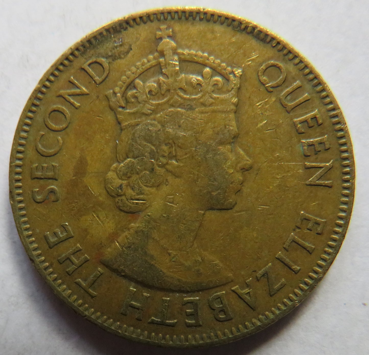 1960 Queen Elizabeth II Jamaica One Penny Coin