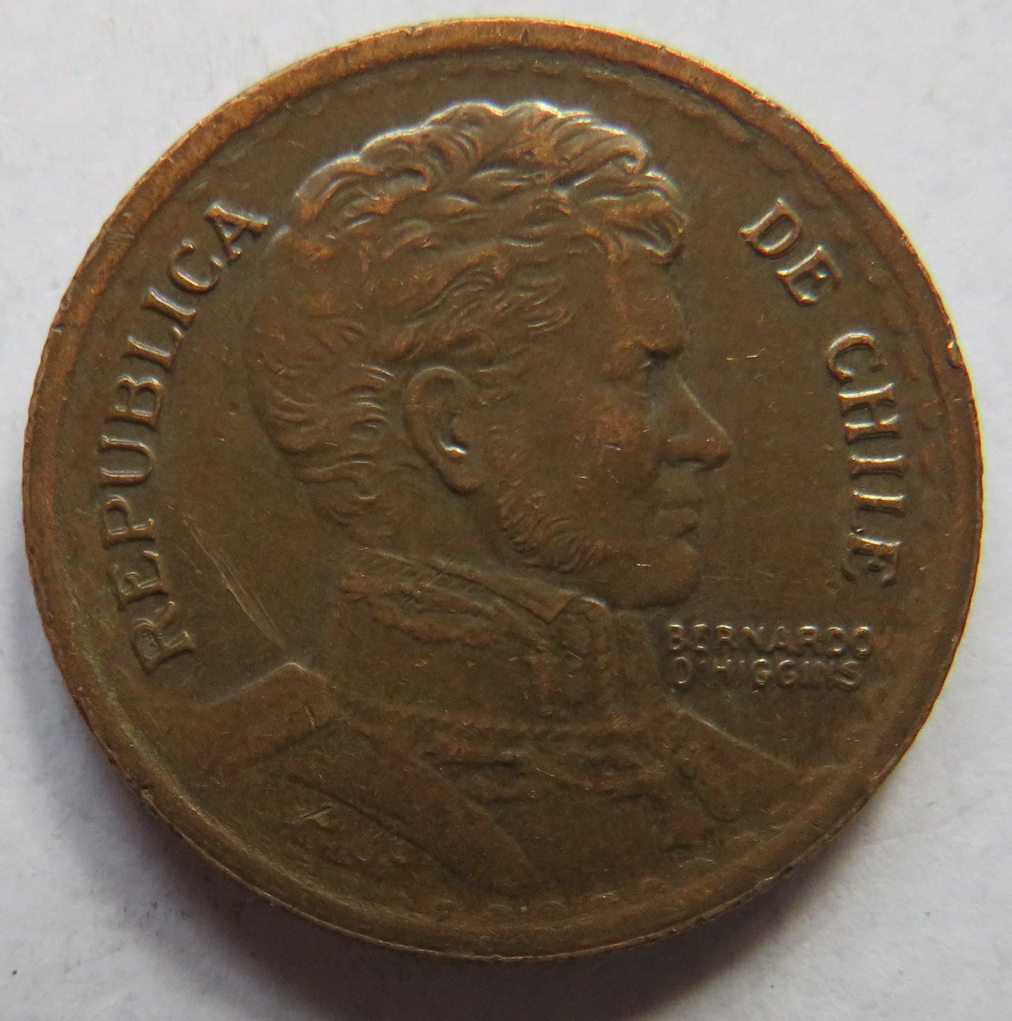 1954 Chile 1 Un Peso Coin