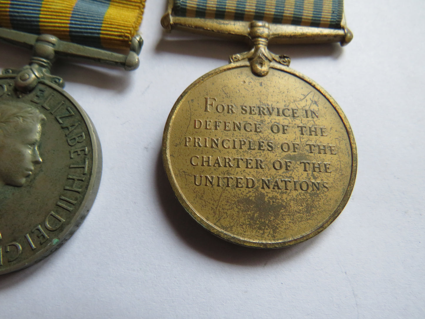 Pair of Medals Korea / United Nations Medal - Glosters