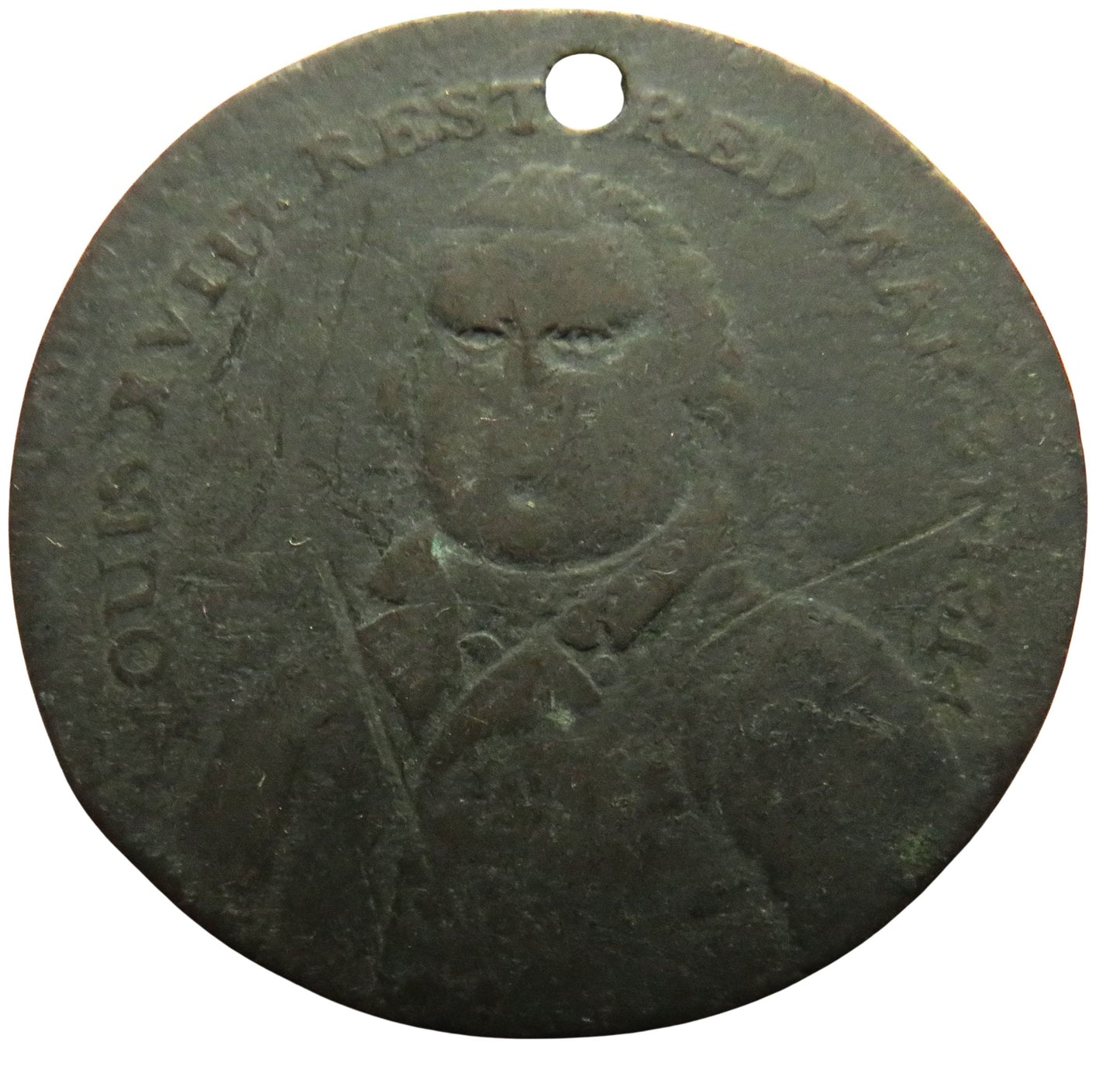 Louis XVIII Restored March 31 1814 Commemorative Medal / Token